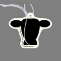Paper Air Freshener Tag W/ Tab - Cow's Head (Silhouette )